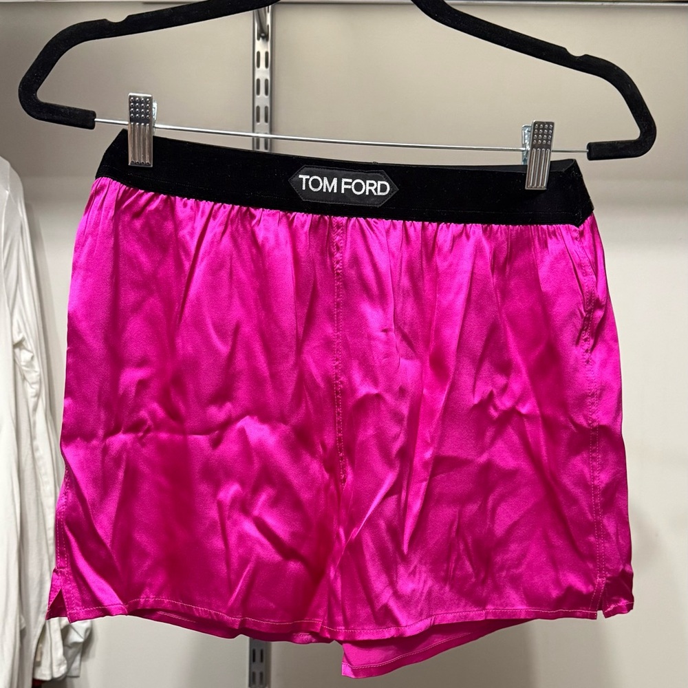 Tom Ford Women's Vibrant Pink Satin Shorts